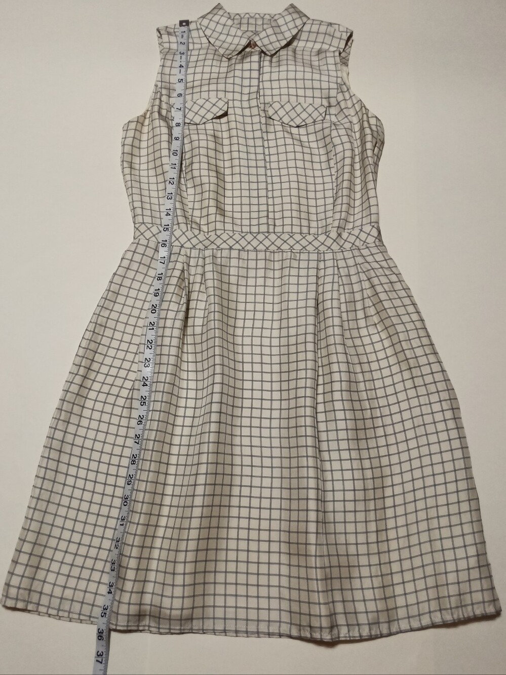 Tommy Hilfiger Sleeveless Silk Plaid Pleated Collared Shirt Dress Size 2 - Picture 5 of 11